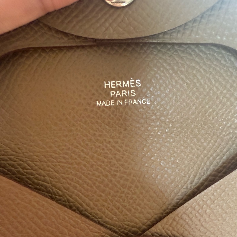 ✔️Hermès Bastia 零錢包 / Epsom皮 / 大象灰-16