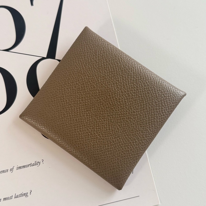 ✔️Hermès Bastia 零錢包 / Epsom皮 / 大象灰-22