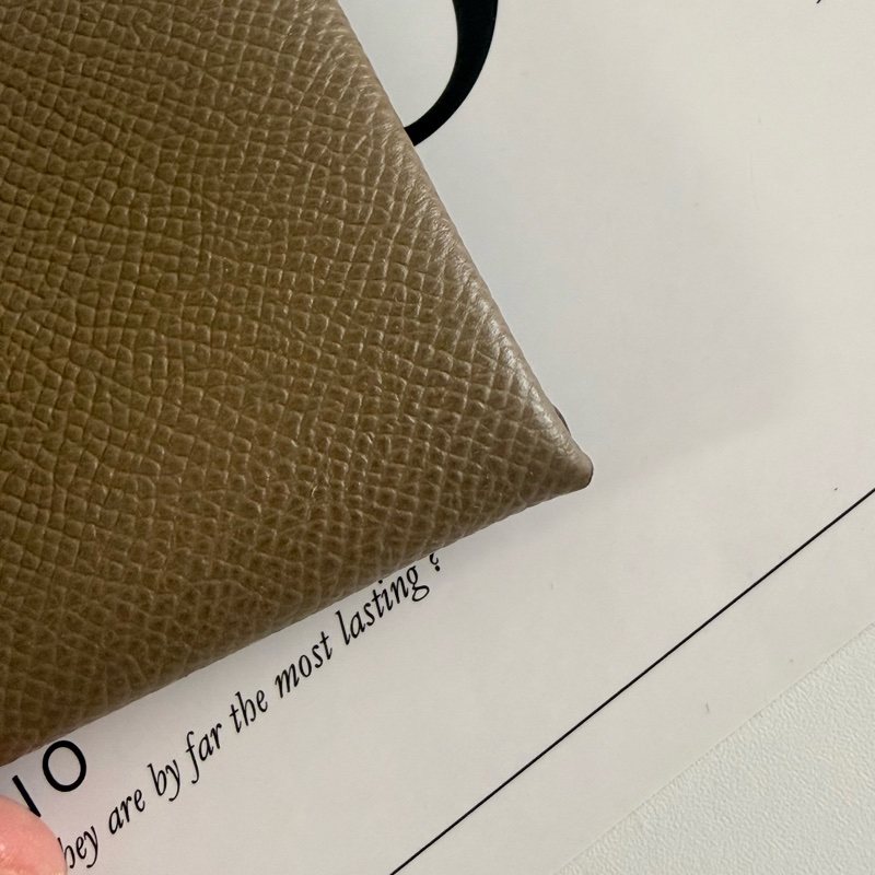 ✔️Hermès Bastia 零錢包 / Epsom皮 / 大象灰-30