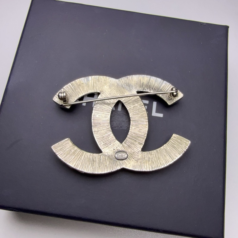 99新CHANEL香奈兒水晶滿鑽胸針方鑽 銀色胸針-5