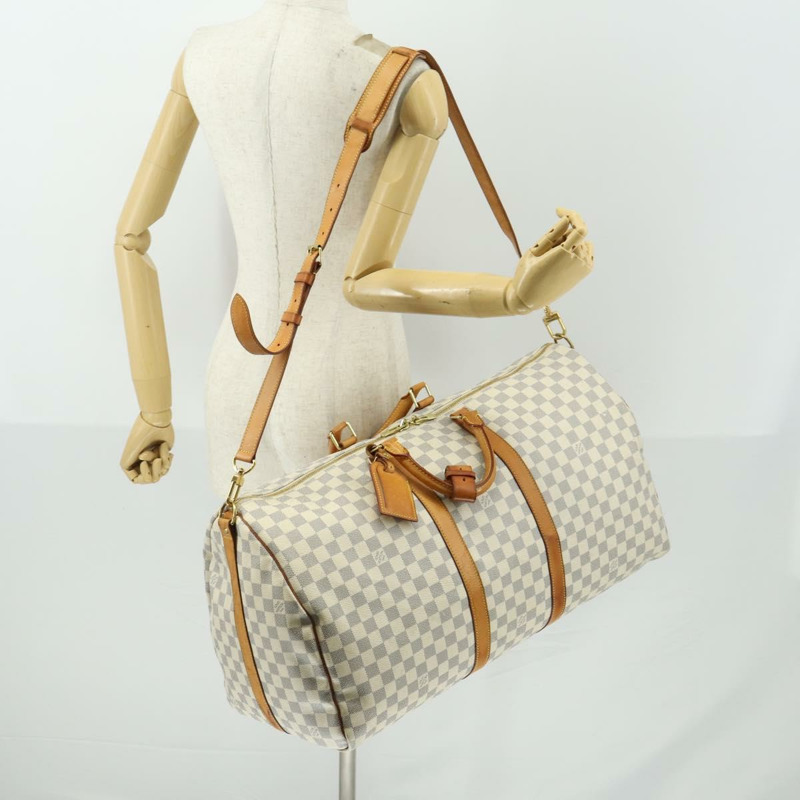 【日本直送】路易威登 Damier Azur Keepall Bandouliere 55 波士頓包 N41429 正品 166321-23