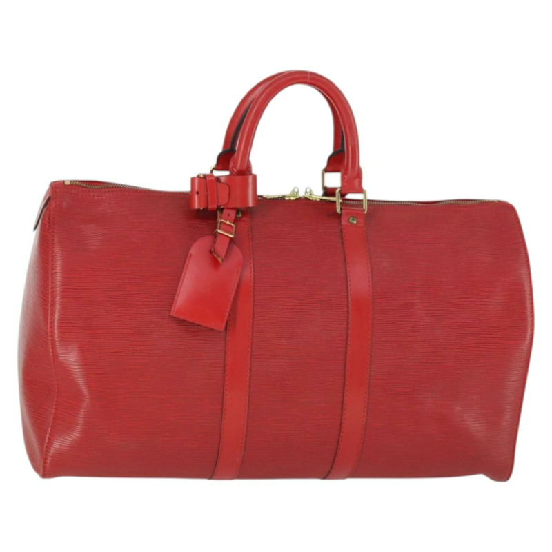 【日本直送】路易威登 Epi Keepall 45 波士頓包 紅色 M42977 LV 正品 168280-0
