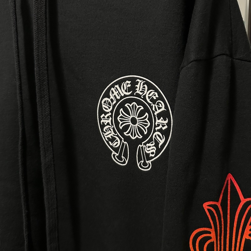 克羅心 chrome hearts 彩色 花臂 漸層 帽t 馬蹄-2