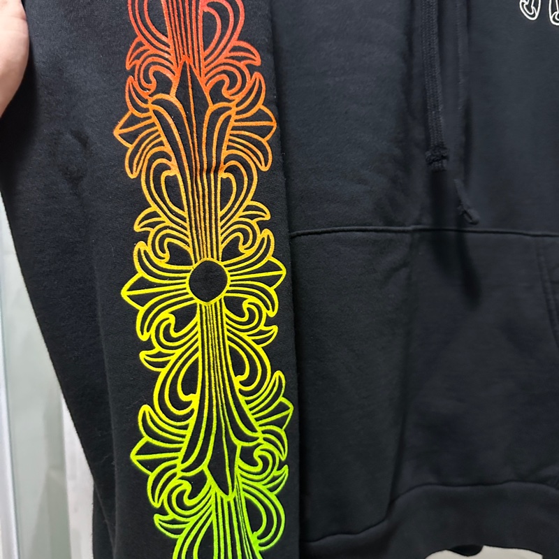 克羅心 chrome hearts 彩色 花臂 漸層 帽t 馬蹄-5