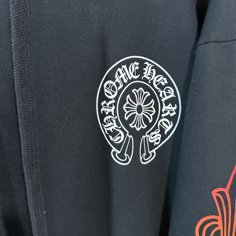 克羅心 chrome hearts 彩色 花臂 漸層 帽t 馬蹄-4