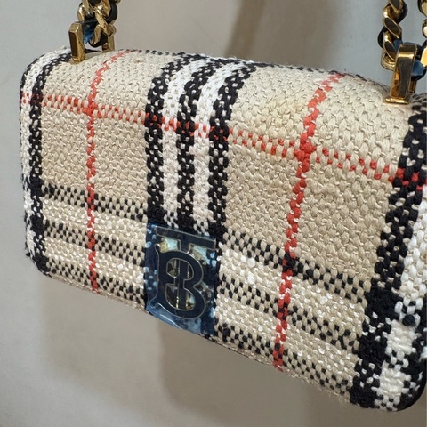 Burberry毛料Lola迷你鏈條包