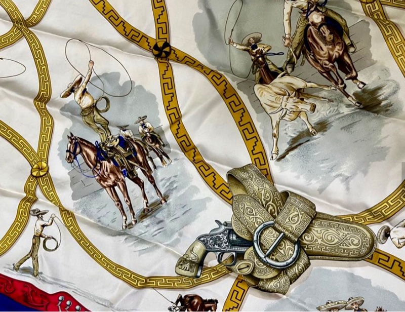 HERMES 微使用經典正品 90x90大方巾絲巾-7