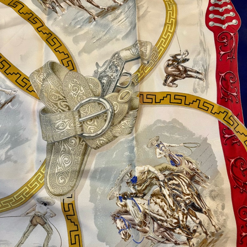 HERMES 微使用經典正品 90x90大方巾絲巾-11