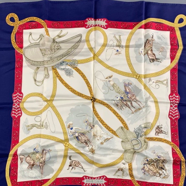 HERMES 微使用經典正品 90x90大方巾絲巾-12