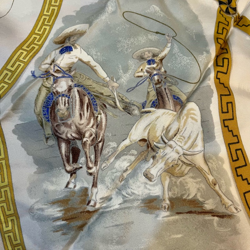 HERMES 微使用經典正品 90x90大方巾絲巾-23