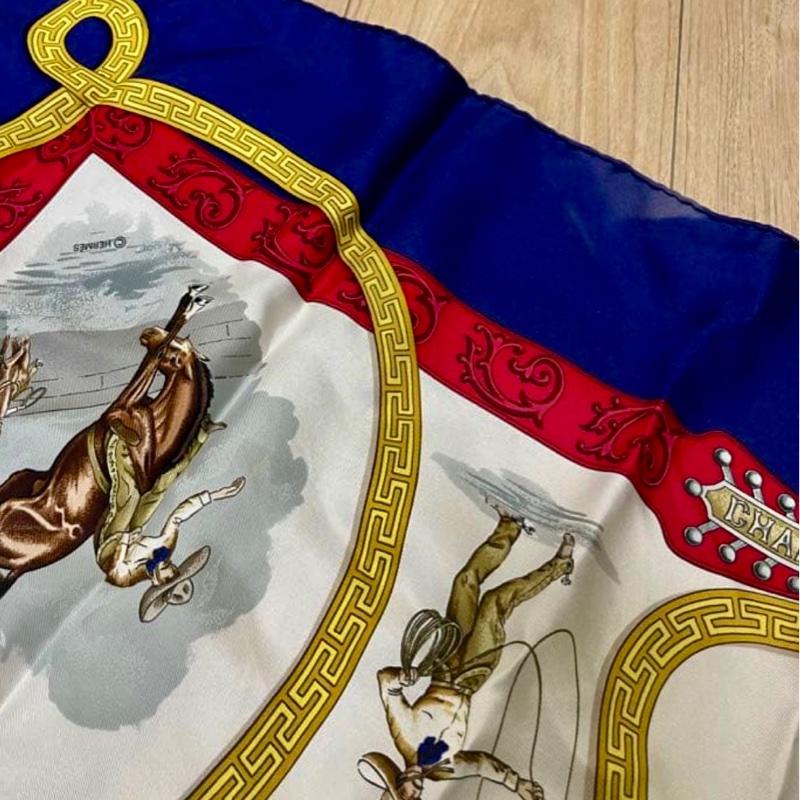 HERMES 微使用經典正品 90x90大方巾絲巾-34