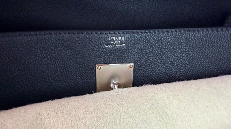 Hermes Kelly Messenger PM 黑銀 togo皮-3