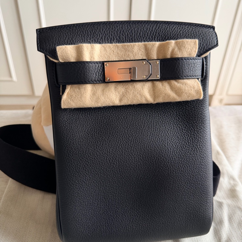 Hermes Hac a dos 黑銀togo皮-2