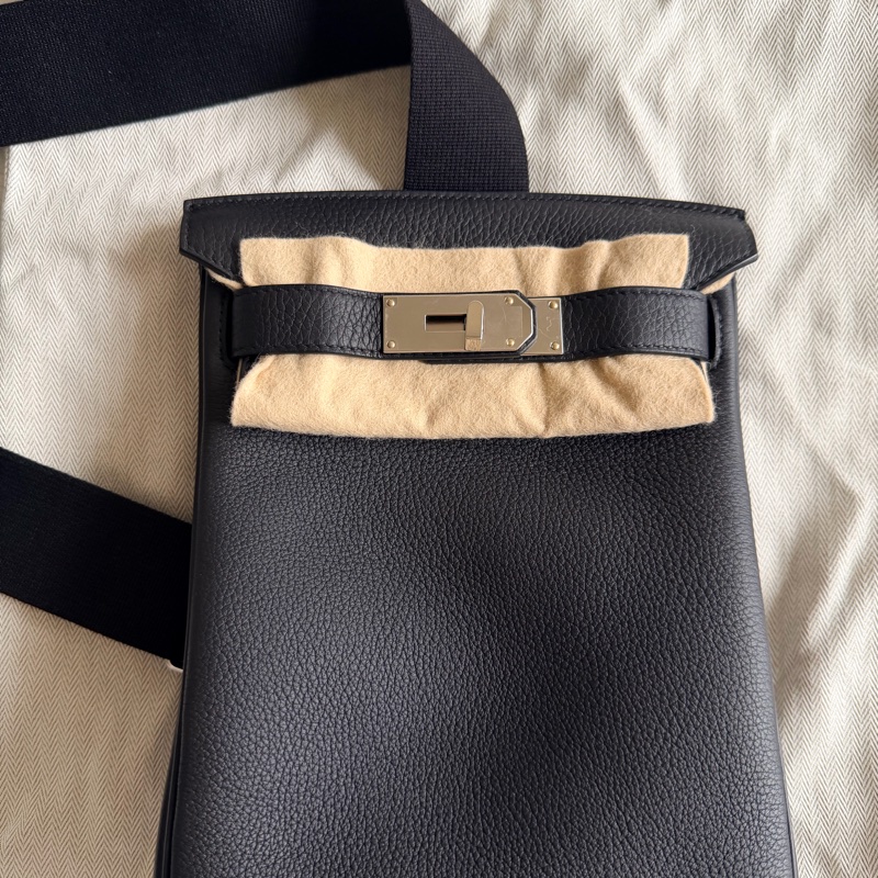 Hermes Hac a dos 黑銀togo皮-4