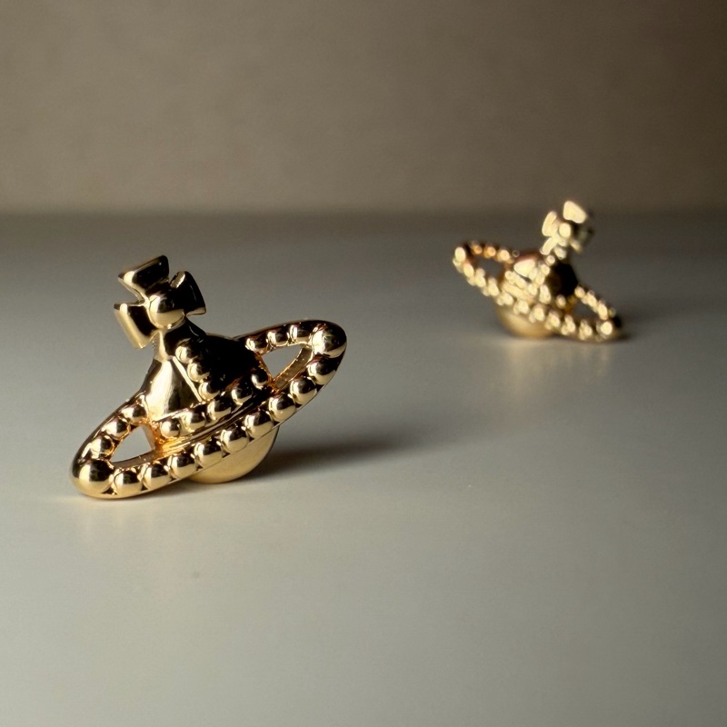 Vivienne Westwood🪐基本款 經典土星 日常耳環Farah earings (金色)-4