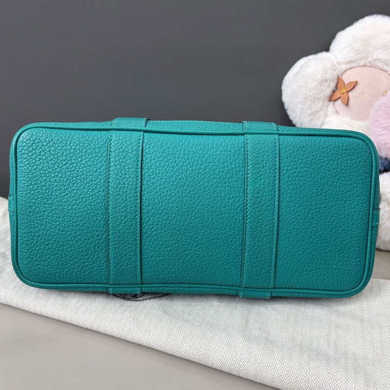 【狀況良好】愛馬仕Hermes U1維羅納綠全皮Garden30花園包 D刻-5