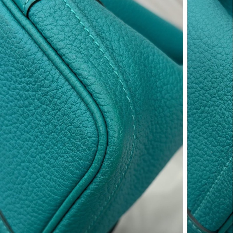 【狀況良好】愛馬仕Hermes U1維羅納綠全皮Garden30花園包 D刻-7