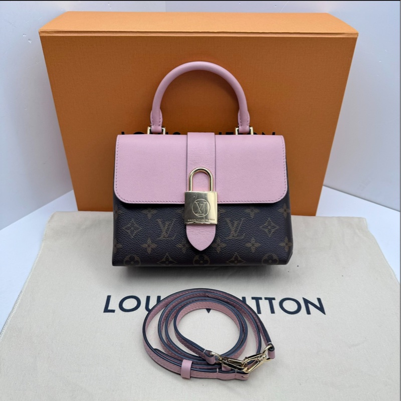 【97新 ✨ 全網最低價!】LV locky BB 老花鎖頭粉色斜挎手提包 少女心滿滿(下單前先詢問庫存❗️)-5