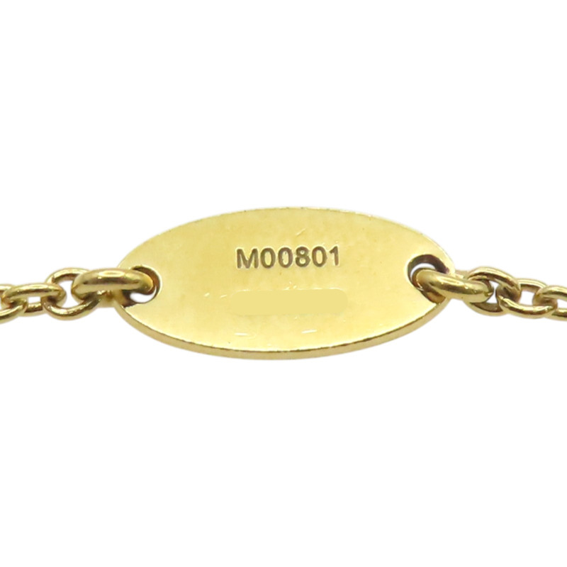 金色鍍金 Loulougram 粉水鑽 手鍊【LOUIS VUITTON 路易威登】 M00801-7