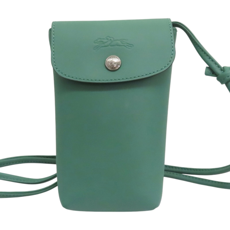綠色 牛皮 Le Pliage Xtra Phone Case 肩背包【Longchamp 瓏驤】 34178987D90-0