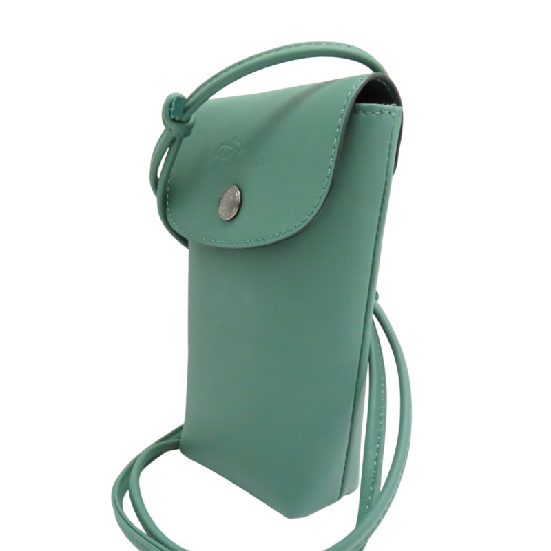 綠色 牛皮 Le Pliage Xtra Phone Case 肩背包【Longchamp 瓏驤】 34178987D90-2