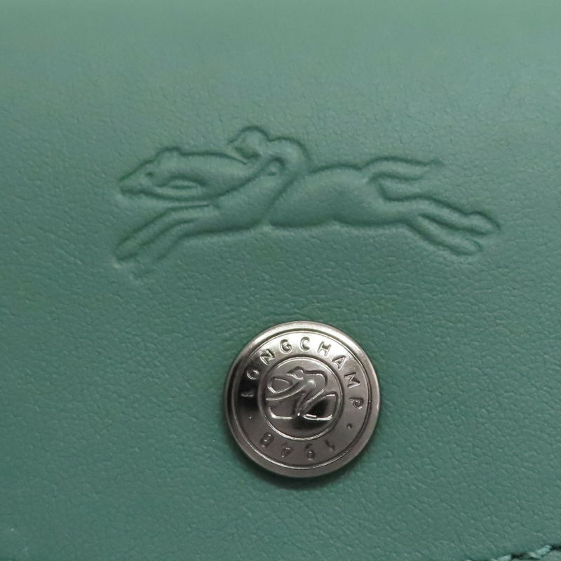 綠色 牛皮 Le Pliage Xtra Phone Case 肩背包【Longchamp 瓏驤】 34178987D90-5