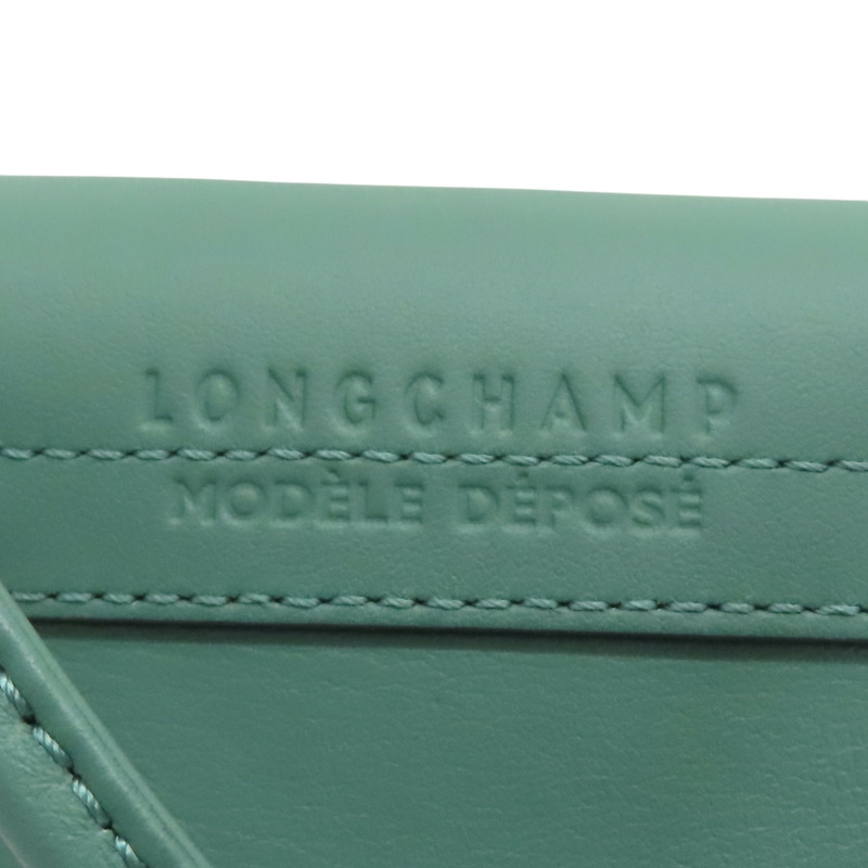 綠色 牛皮 Le Pliage Xtra Phone Case 肩背包【Longchamp 瓏驤】 34178987D90-6