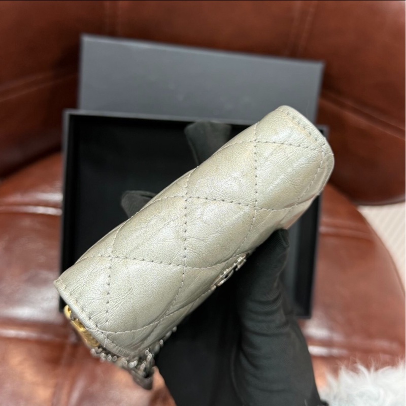 【97新 ✨ 全網最低價!】Chanel 21K mini Woc 限量版高定鏈條銀色小包(下單前先詢問庫存❗️)-2