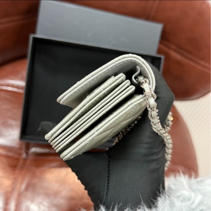 【97新 ✨ 全網最低價!】Chanel 21K mini Woc 限量版高定鏈條銀色小包(下單前先詢問庫存❗️)-3