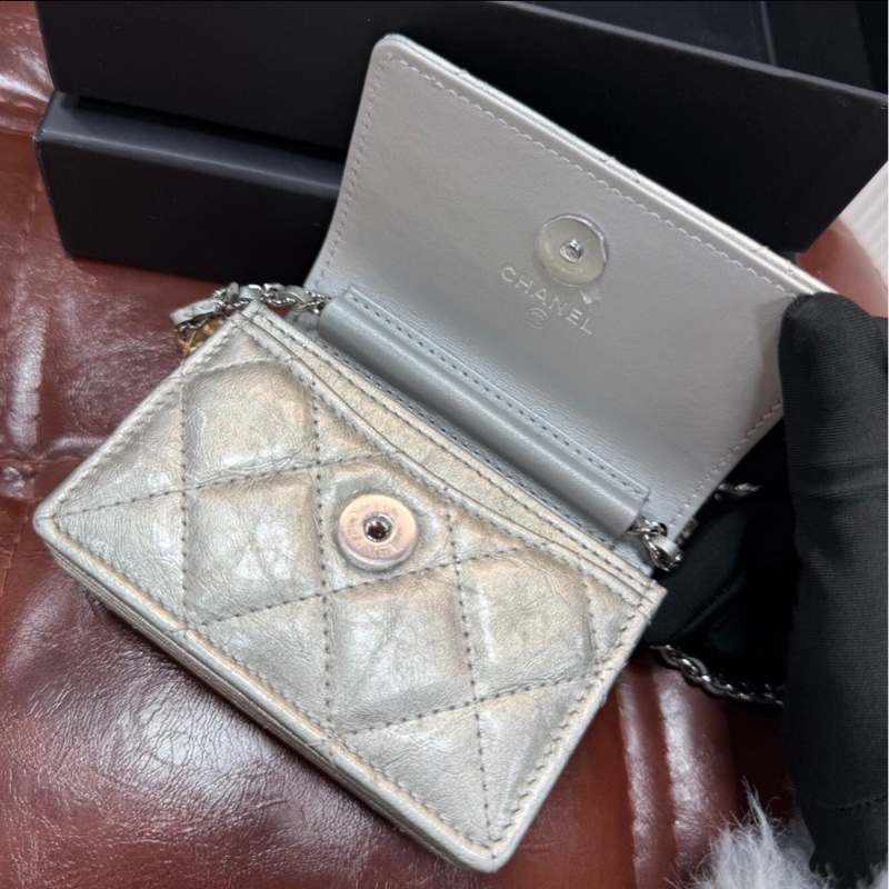 【97新 ✨ 全網最低價!】Chanel 21K mini Woc 限量版高定鏈條銀色小包(下單前先詢問庫存❗️)-6