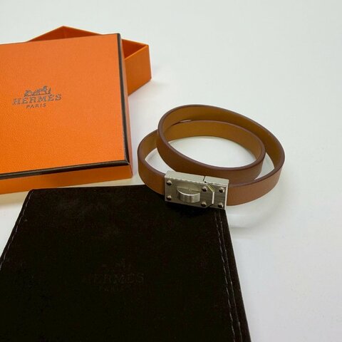 HERMES Kelly Men bracelet雙圈手環