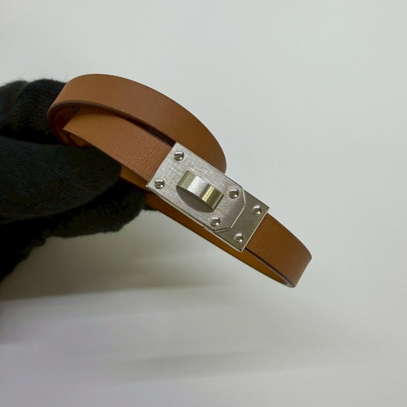 HERMES Kelly Men bracelet雙圈手環-3
