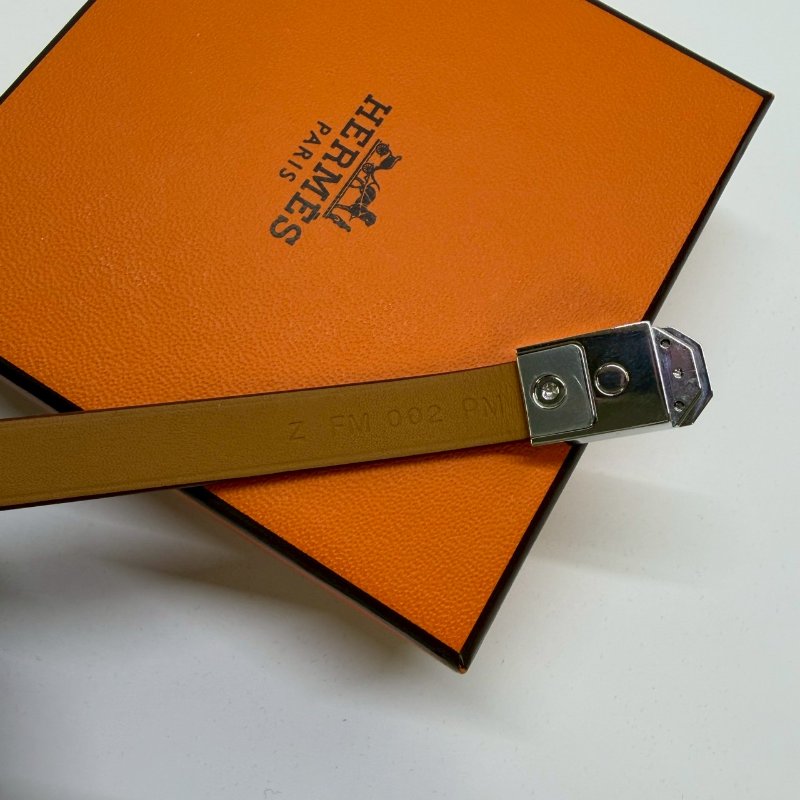 HERMES Kelly Men bracelet雙圈手環-6
