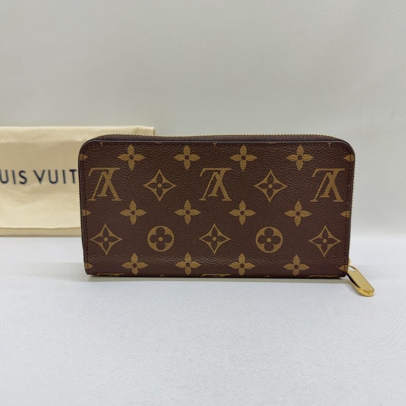LV Monogram老花拉鍊長夾-1