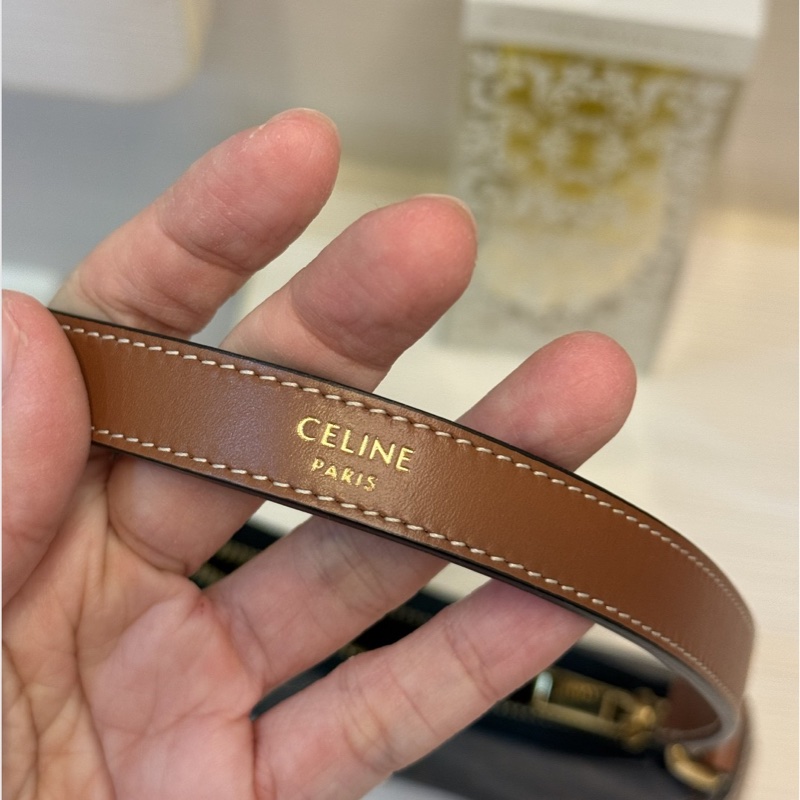 Celine TRIOMPHE帆布及小牛皮迷你型AVA手袋 腋下包-4