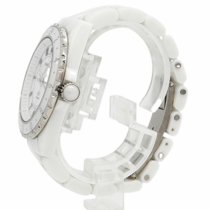 香奈兒 J12 GMT H2126 白色錶盤男士腕錶-1