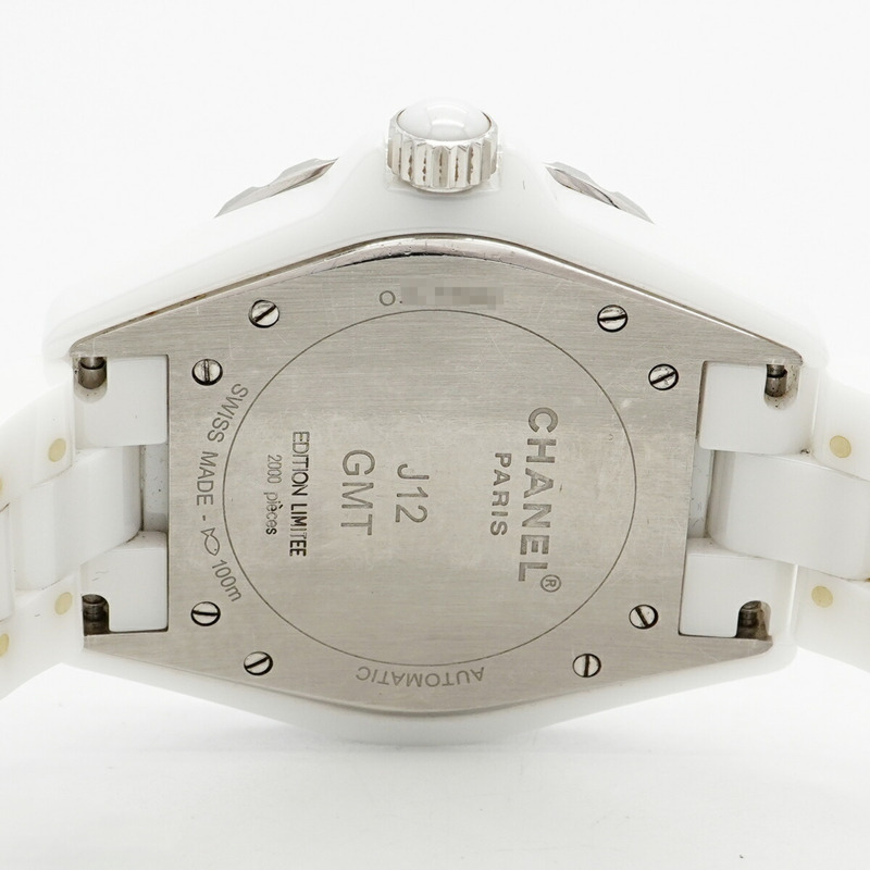 香奈兒 J12 GMT H2126 白色錶盤男士腕錶-4