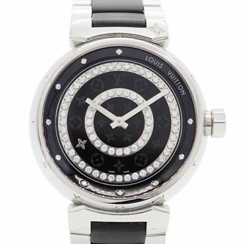 路易威登 Tambour Diamant GM Q111C 黑色錶盤男士腕錶