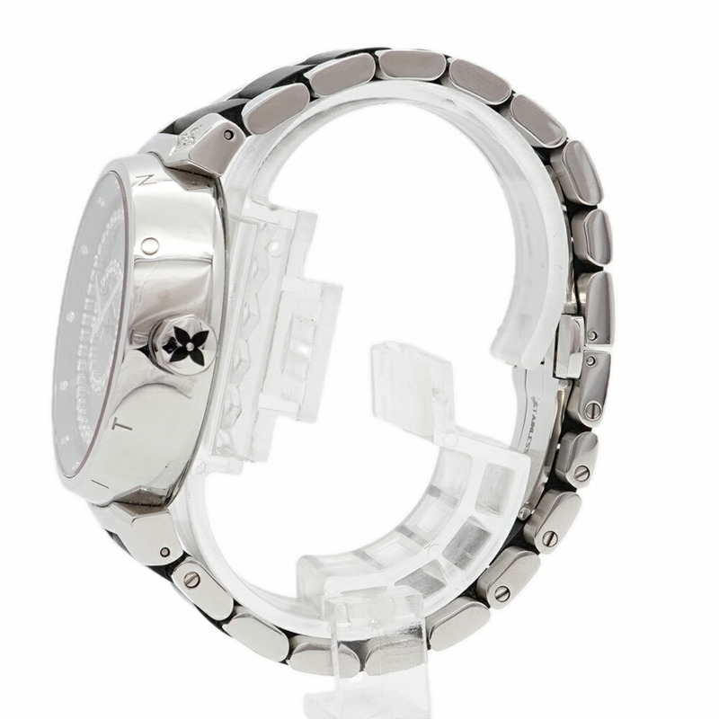 路易威登 Tambour Diamant GM Q111C 黑色錶盤男士腕錶-1