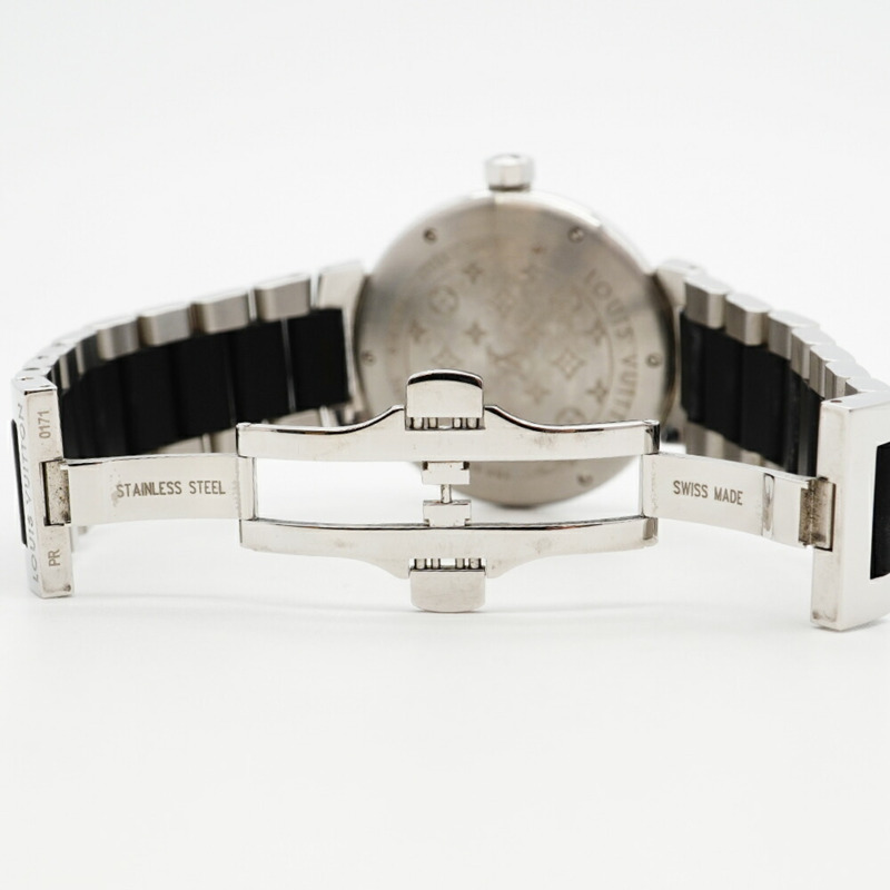 路易威登 Tambour Diamant GM Q111C 黑色錶盤男士腕錶-3
