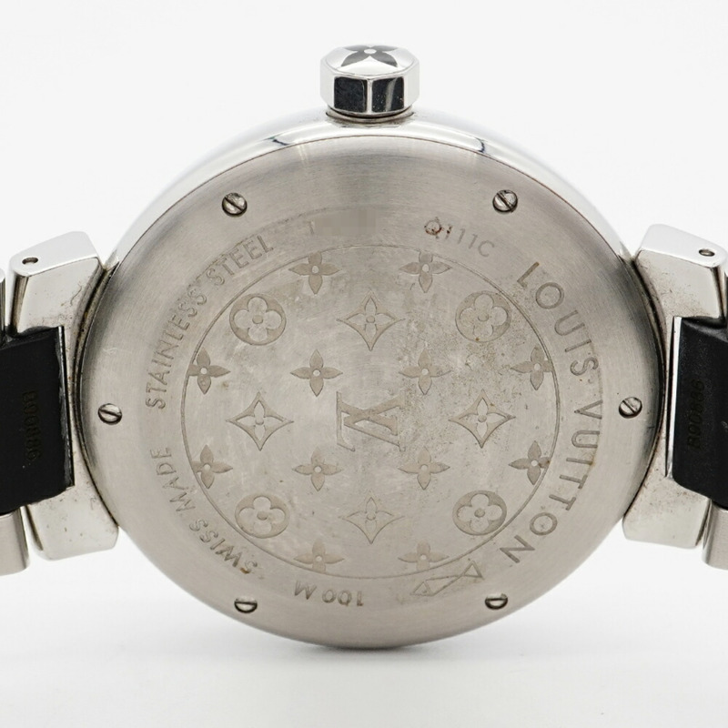 路易威登 Tambour Diamant GM Q111C 黑色錶盤男士腕錶-4