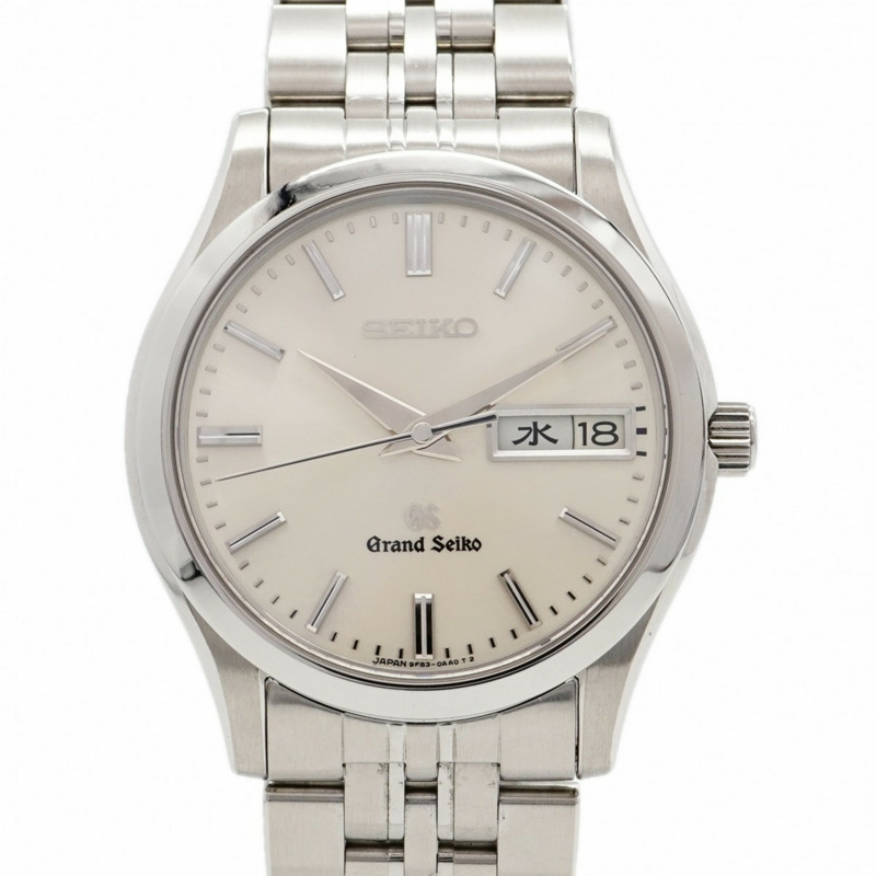 精工 Grand SBGT015 9F83-0AB0 銀色錶盤男士腕錶-0
