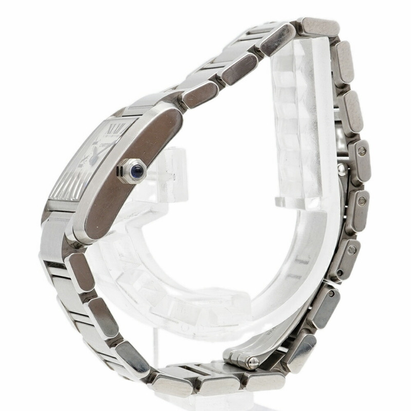 卡地亞 Tank Française SM W51008Q3 象牙色錶盤女士腕錶-1