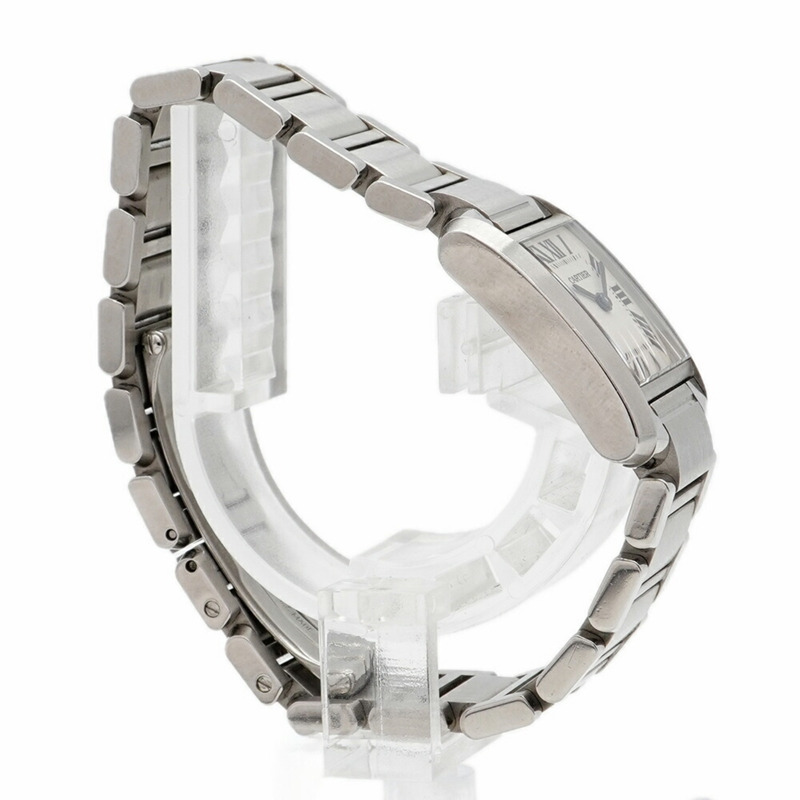 卡地亞 Tank Française SM W51008Q3 象牙色錶盤女士腕錶-2