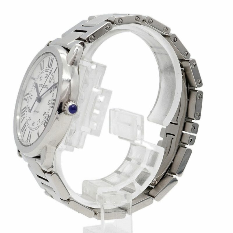 卡地亞 Rondo Solo WSRN0021 銀色錶盤男士腕錶-1