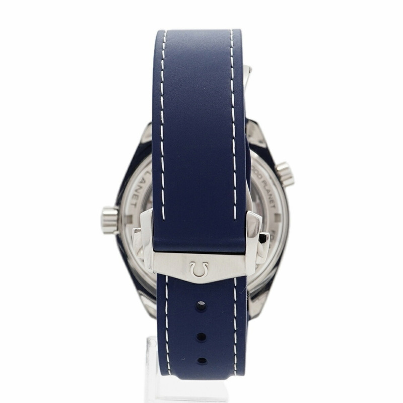 歐米茄海馬系列海洋宇宙232.32.44.22.03.001海軍藍錶盤男士腕錶-7