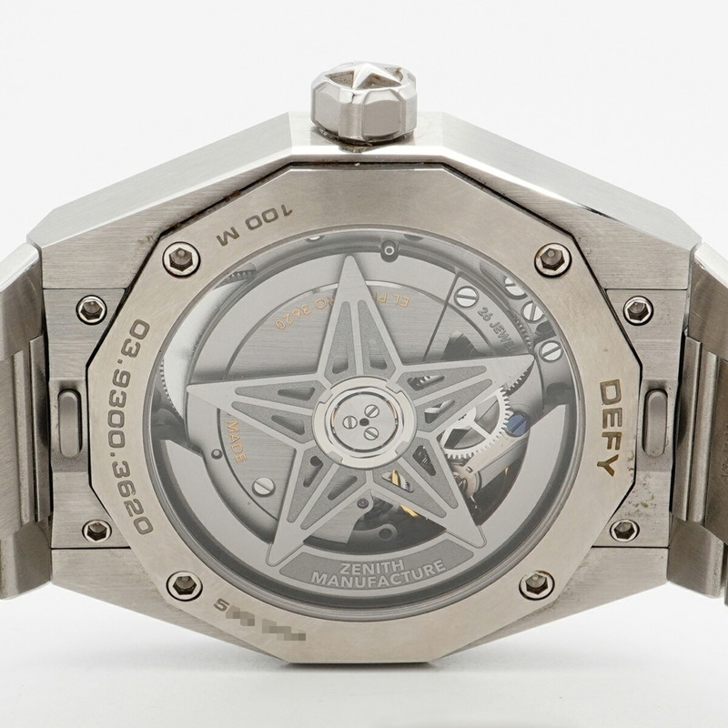 真力時 Defy Skyline 03.9300.3620 銀色錶盤男士腕錶-5