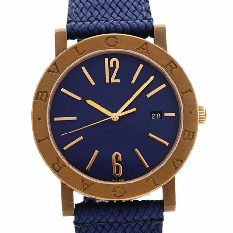 Bvlgari Solotempo BB41B 海軍藍錶盤男士手錶
