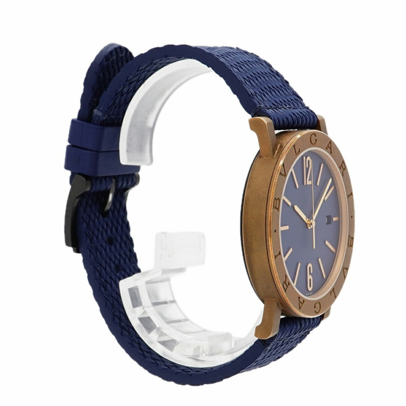 Bvlgari Solotempo BB41B 海軍藍錶盤男士手錶-3