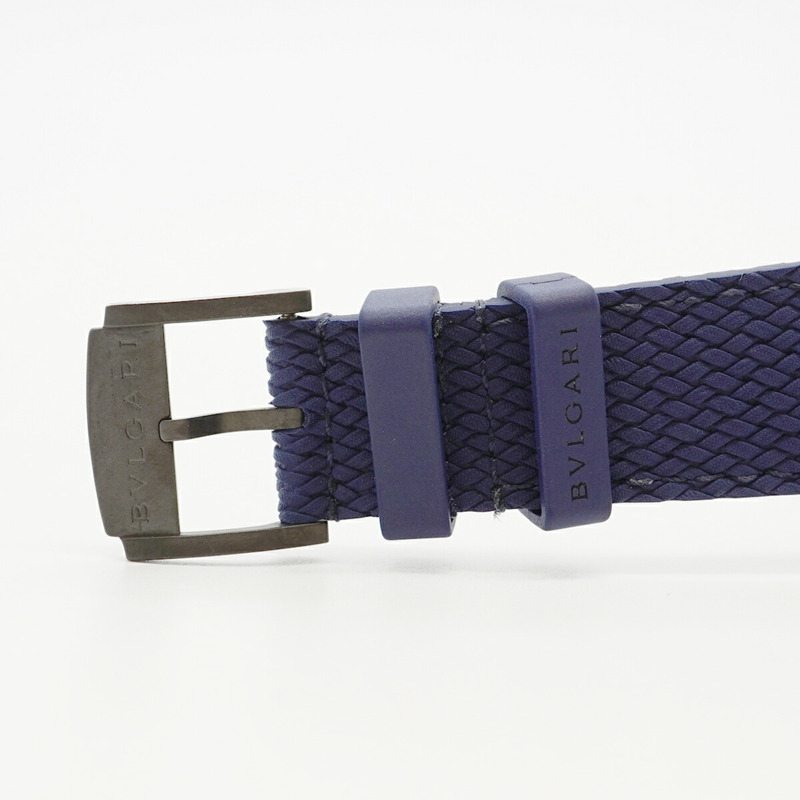 Bvlgari Solotempo BB41B 海軍藍錶盤男士手錶-4